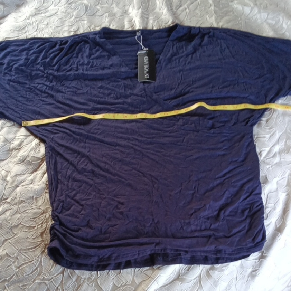 Elegant Navy Blue Women's Blouse